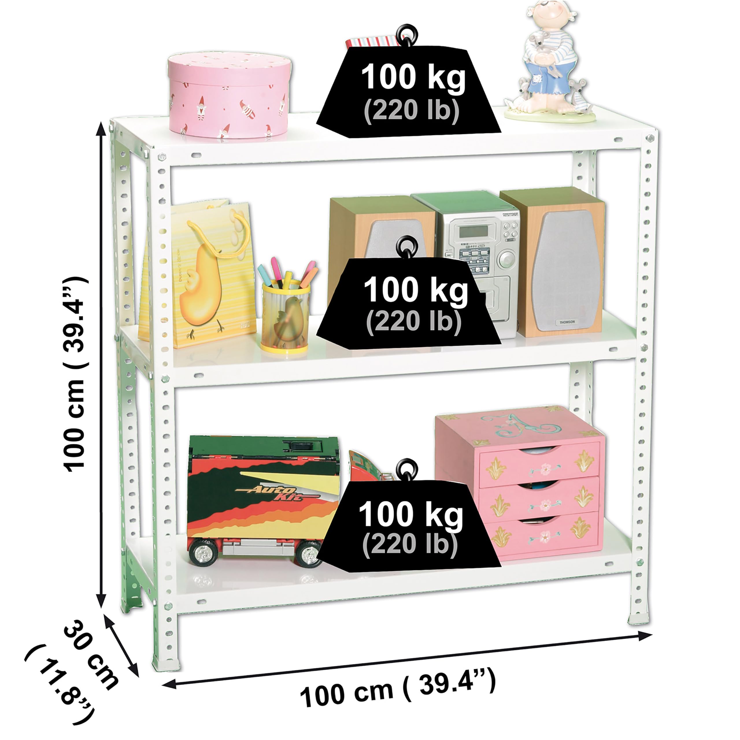 Simon Rack Estantería Metálica 1000x1000x300 mm - Comfort