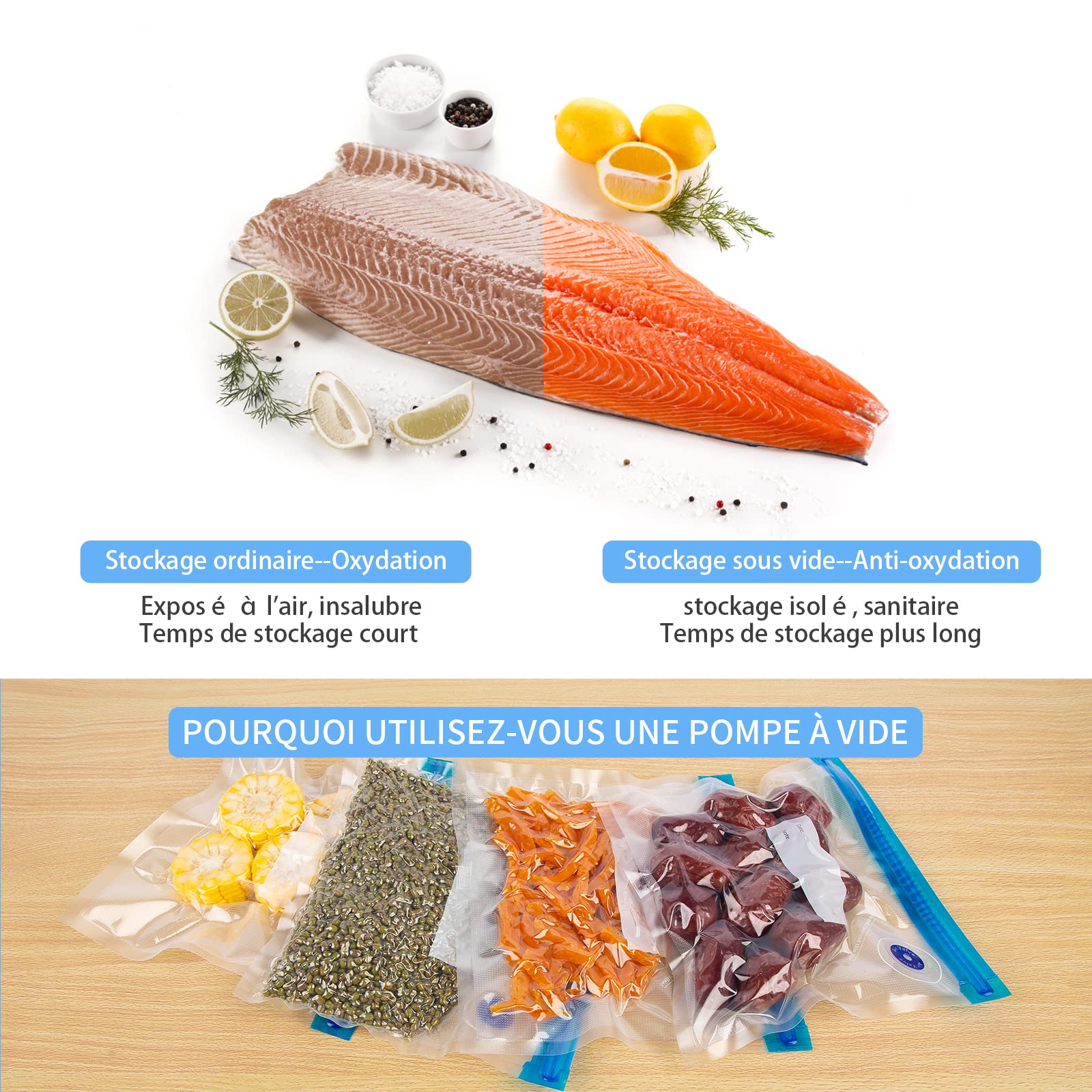 20 Sacs De Rangement Sous Vide Annalocker - 21x22 Cm, Réutilisables - Conservation Aliments