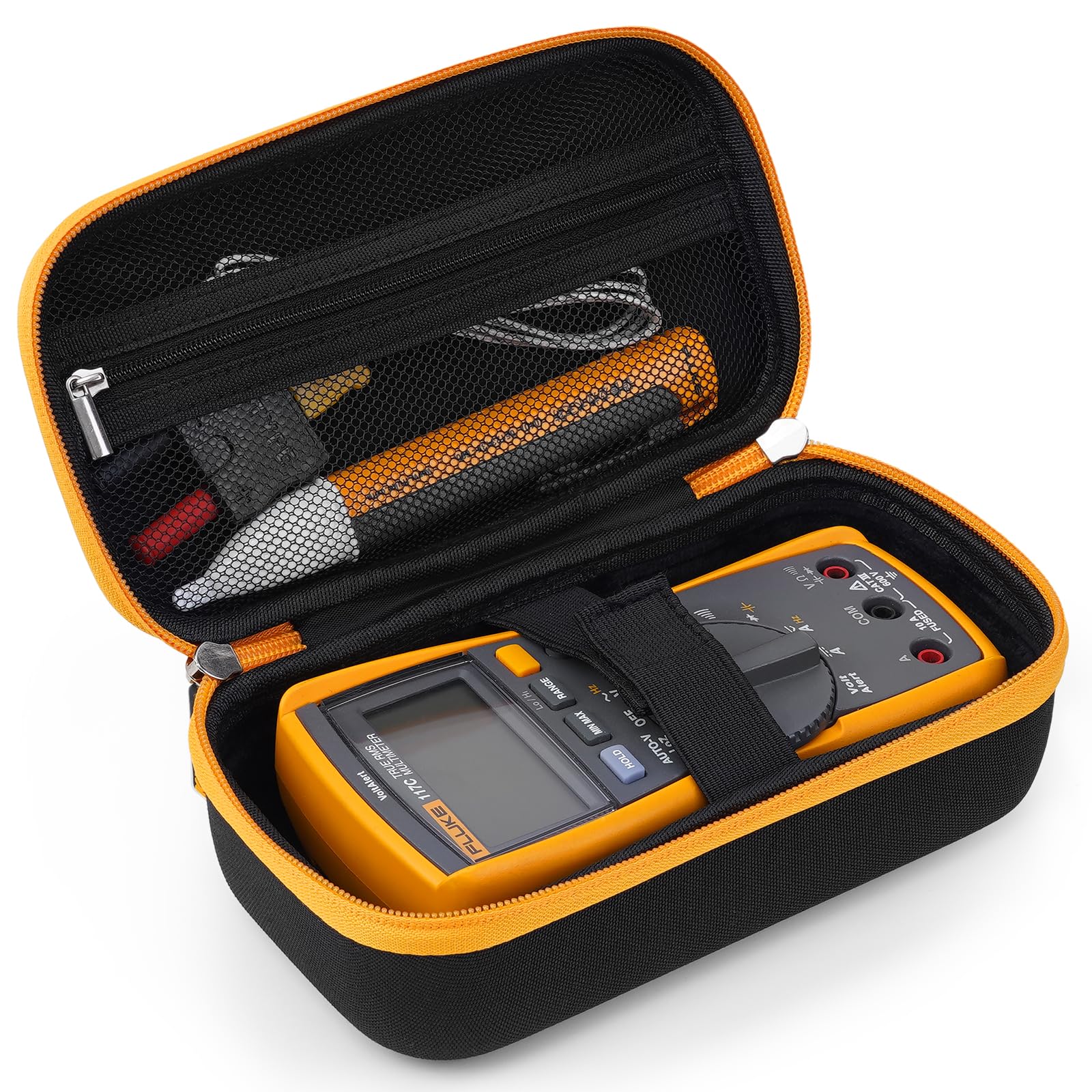KingSung Hard Case for Fluke 117 Multimeter & Fluke 62 Max Infrared Thermometer, Easy to Carry, Black