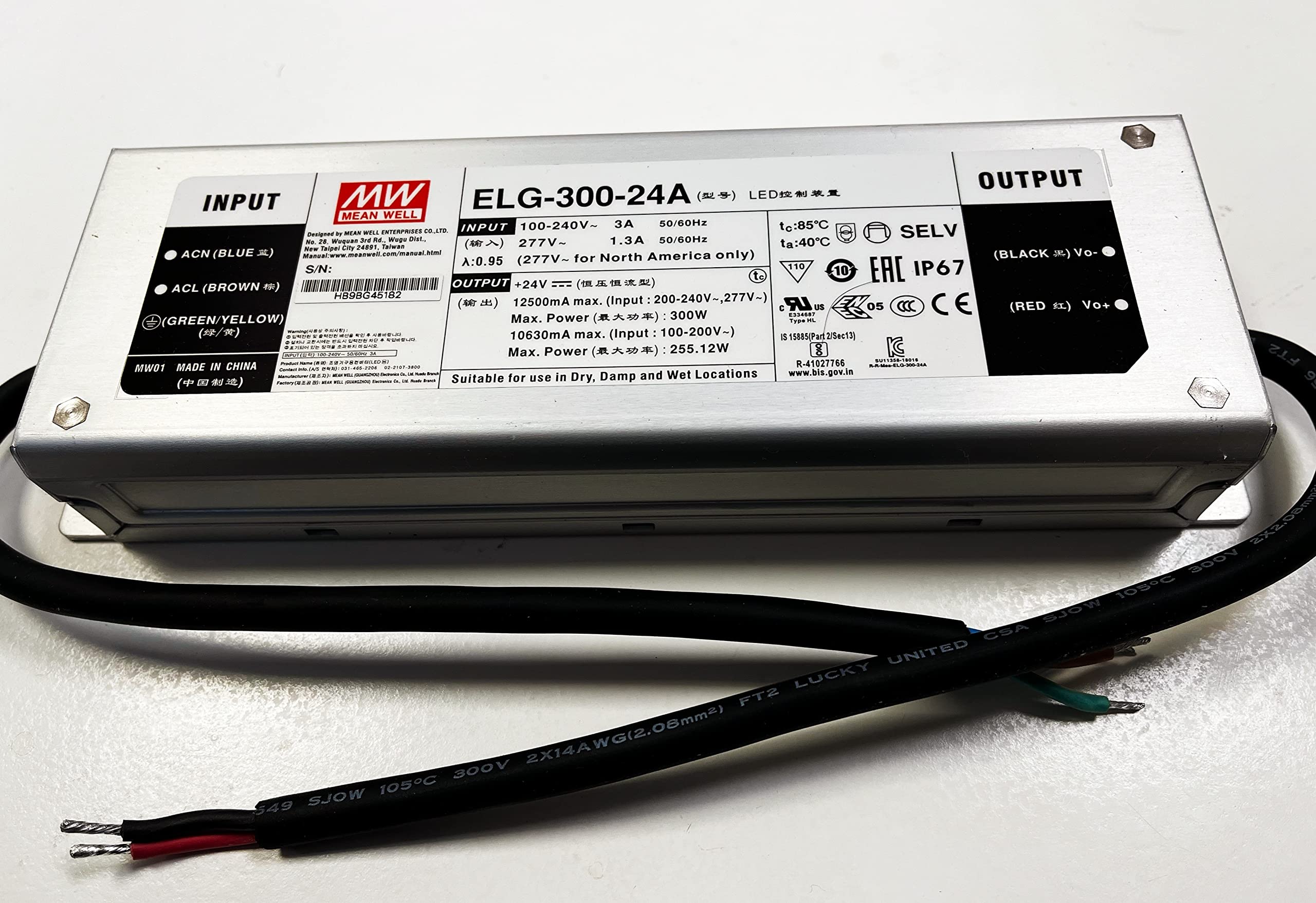 Meanwell ELG-300-24A 300 Watt 24 V Power Supply-image-26