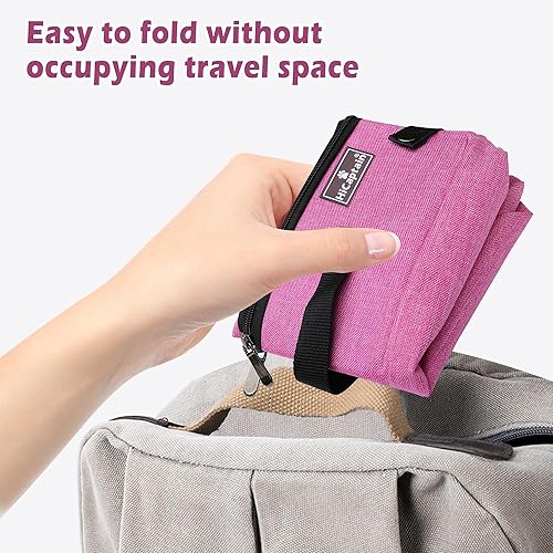 Miniatura 61 de HiCaptain Caja de arena portátil para gatos, caja de arena de viaje para gatos con tapa y asa, transportador de arena plegable portátil estándar