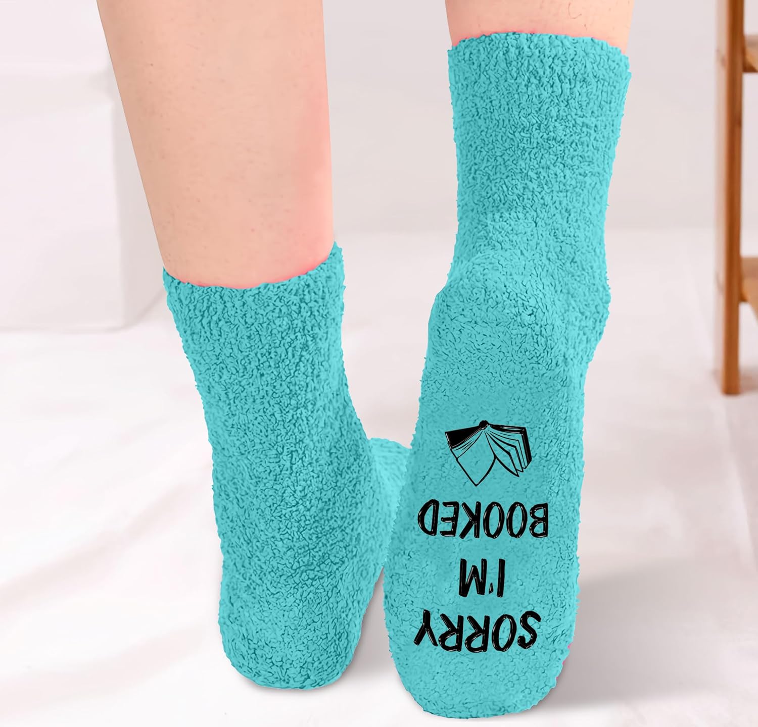 VICRAZY Book Lovers Gifts, Funny Reading Socks for Book Lovers, Cute Gifts for Readers Women, Ideal gifts Socks For Reader - Image 5