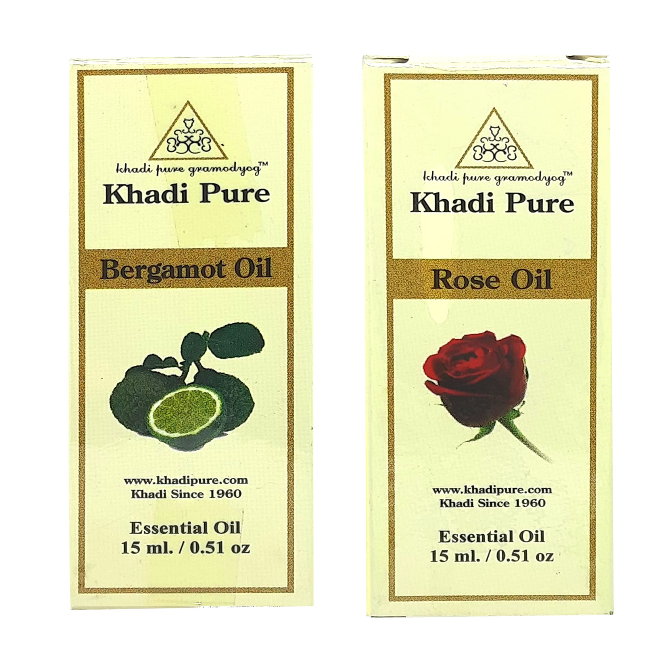 Khadi Pure Bergamot & Rose Essential Oil, 15 Ml (Pack Of 2)-picture-17