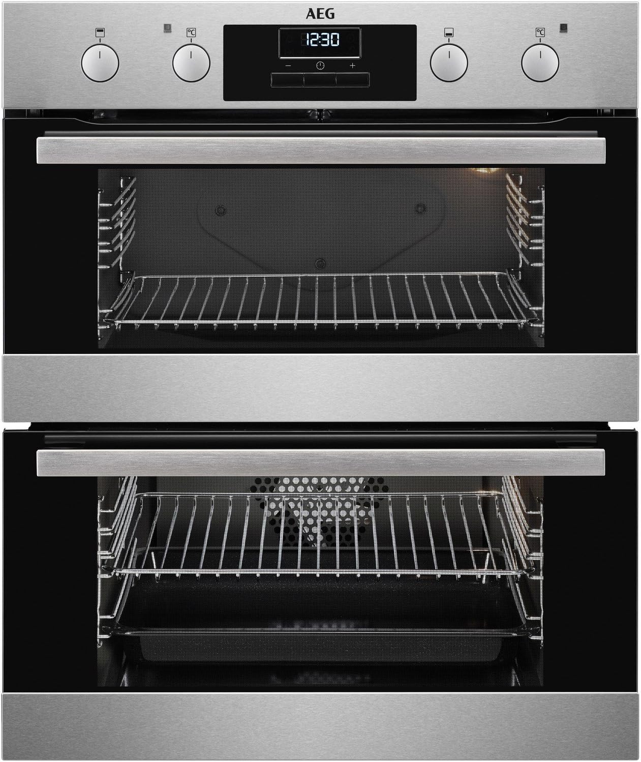AEG DUB331110M Multifunction Electric Built Under Double Oven - Stainless Steel