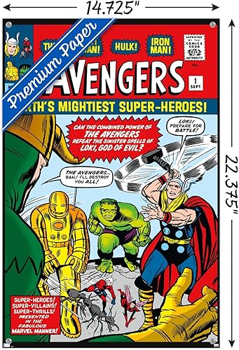 Miniatura 3 de Marvel Comics - Póster de pared #1 con pasadores de empuje
