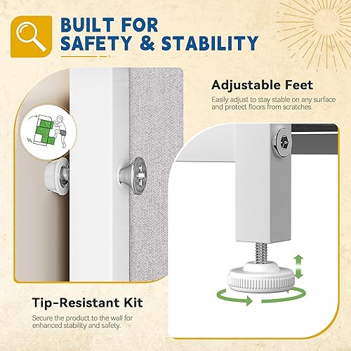 Miniatura 7 de DWVO Cómoda de tela para dormitorio, cómoda alta con 8 cajones, torre de almacenamiento con cubos de tela, cómoda para armario y sala de estar, Gris