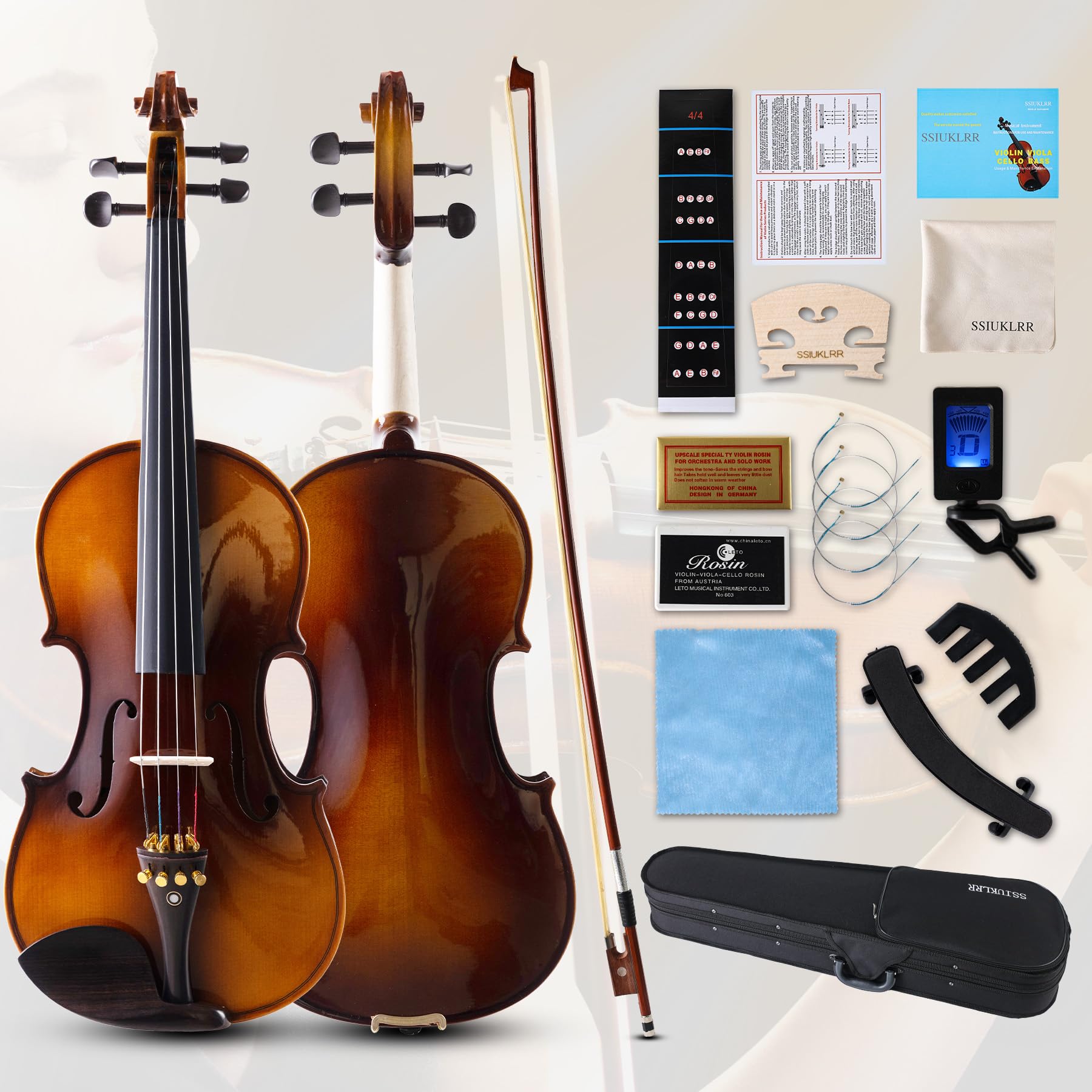 allan drexcell バイオリン　Size 4/4 No.ae Amazon.com: Violin 4/4 Full Set,Beginner Violin for Adults,Kids
