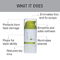 Vista 4 de GREAT CLIPS Solutions Glossing Multi-Task Cream, 3.4 oz Domar el encrespamiento y los vuelos Suaviza y suaviza el cabello