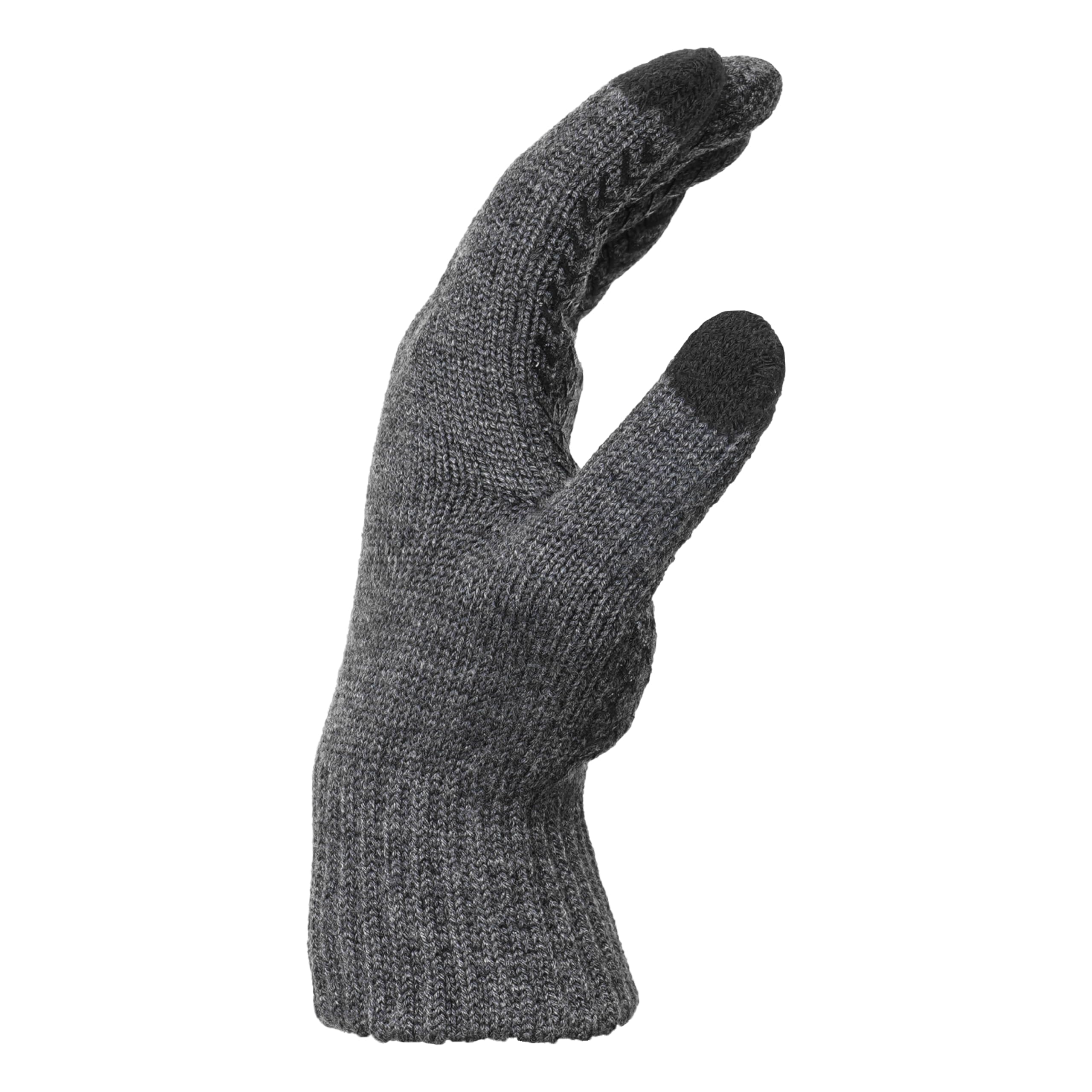 Cole Haan Guantes de punto para hombre, guantes de invierno cálidos y térmicos, compatibles con pantalla táctil, guantes suaves y elásticos para clima frío