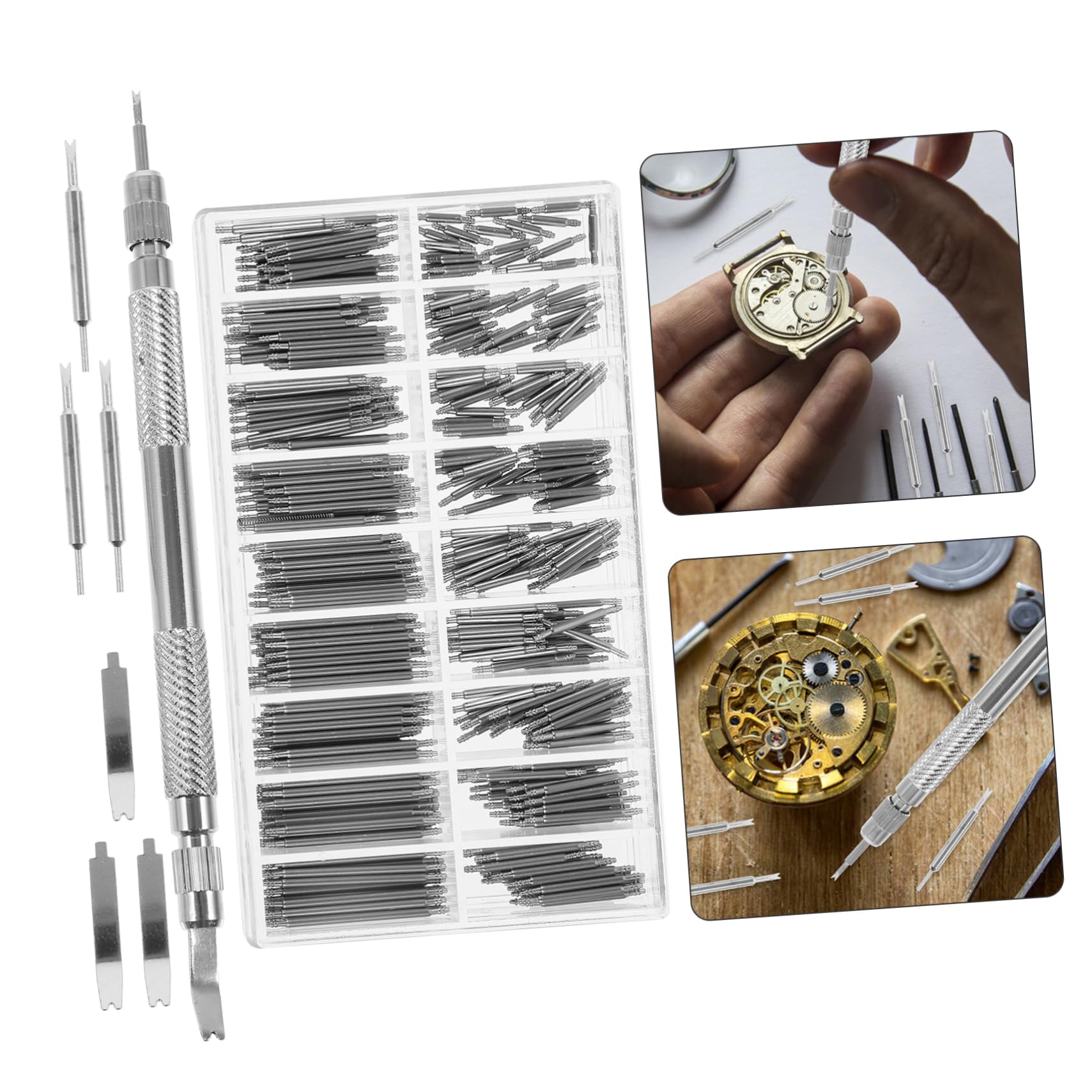 PACKOVE 3 Sätze Uhrenreparatur-Werkzeugsatz Werkzeugkasten Reparaturwerkzeug Gurt Reparaturset Reparaturnadeln ansehen Universal- Kombination Einstellnadel Reparierwerkzeug Anschauen Stoff