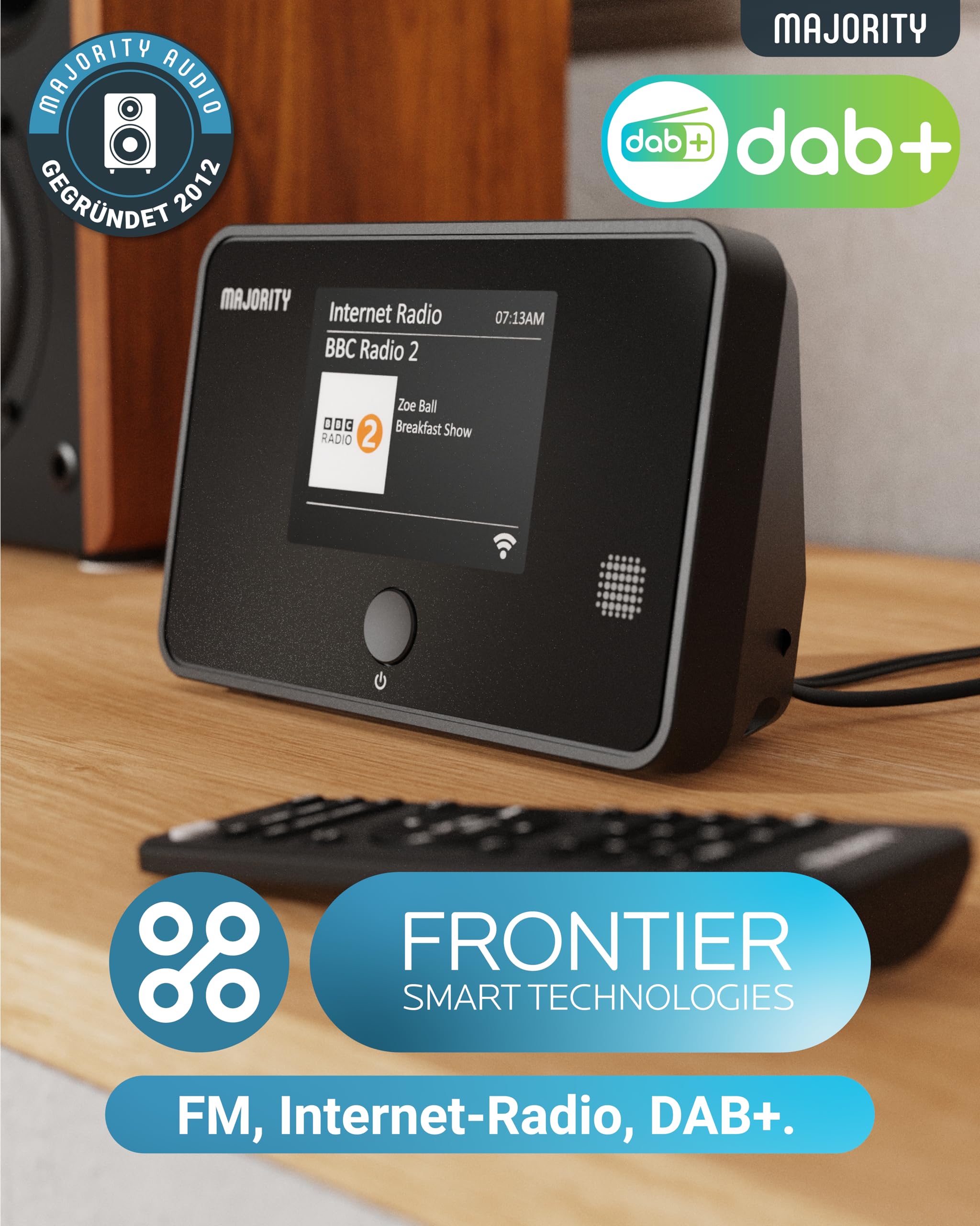 MAJORITY Robinson Tuner Internetradio WLAN DAB+ Bluetooth Streamer Hifi Spotify Connect Digitalradio Stereo Receiver