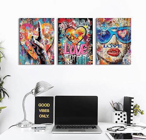 Miniatura 4 de Banksy - Arte de pared Pop Art para decoración de pared, graffiti, cuadros callejeros para dormitorio, sala de estar, pintura en lienzo de moda,