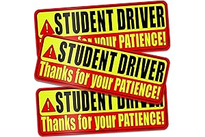 Reusable 3-Pack Learner Driver Magnet Signs for Beginner Drivers