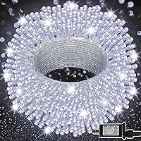 Vista 14 de 300 luces LED de Halloween, cadena de luces de Halloween de 98.5 pies con 8 modos de iluminación, mini luz impermeable y conectable, enchufe