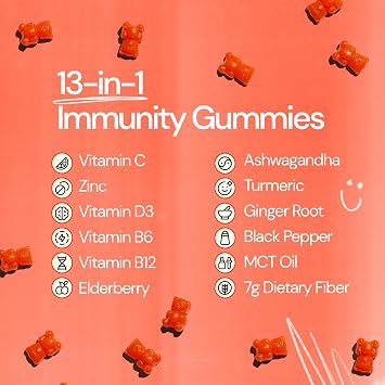Gruns Immun Immunity Gummies, Vitamin C, Daily Immune Support, 28 ct