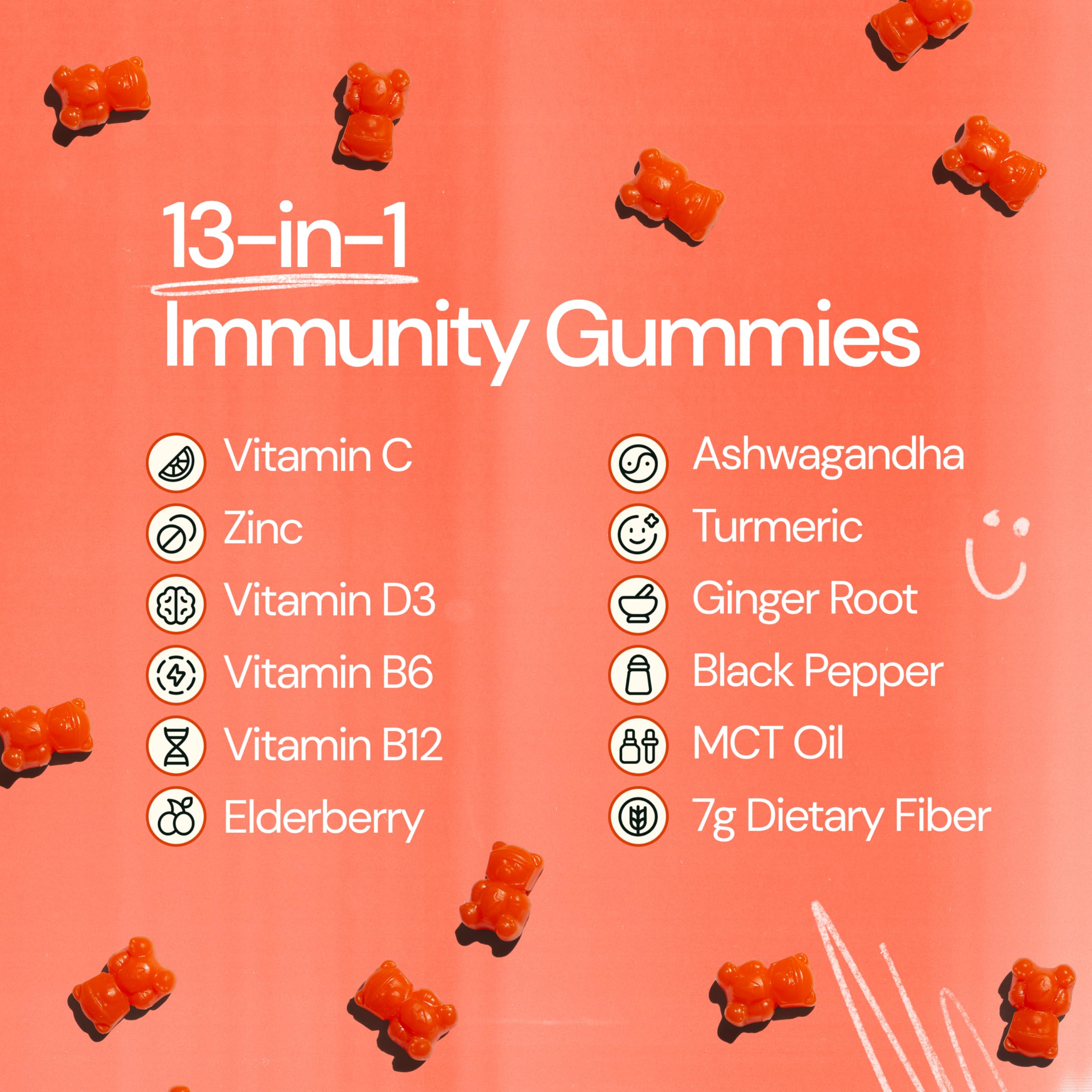Grüns Immun Immunity Gummies with Vitamin C, Daily Immune Support, 28 ct — Amazon image 3