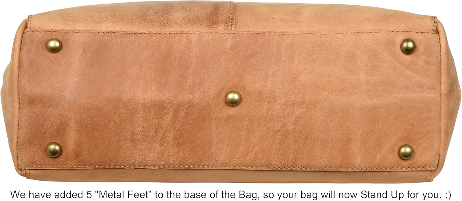 ANTONIO VALERIA Alexis Leather Tote/Top Handle Shoulder Bag for Women - Image 4