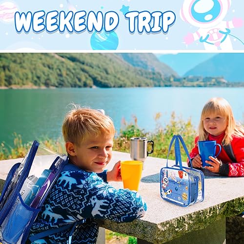 Miniatura 6 de Mochila transparente aprobada por el estadio para niñas, juego de 3 mochilas transparentes para estadios, bolsa transparente aprobada por el