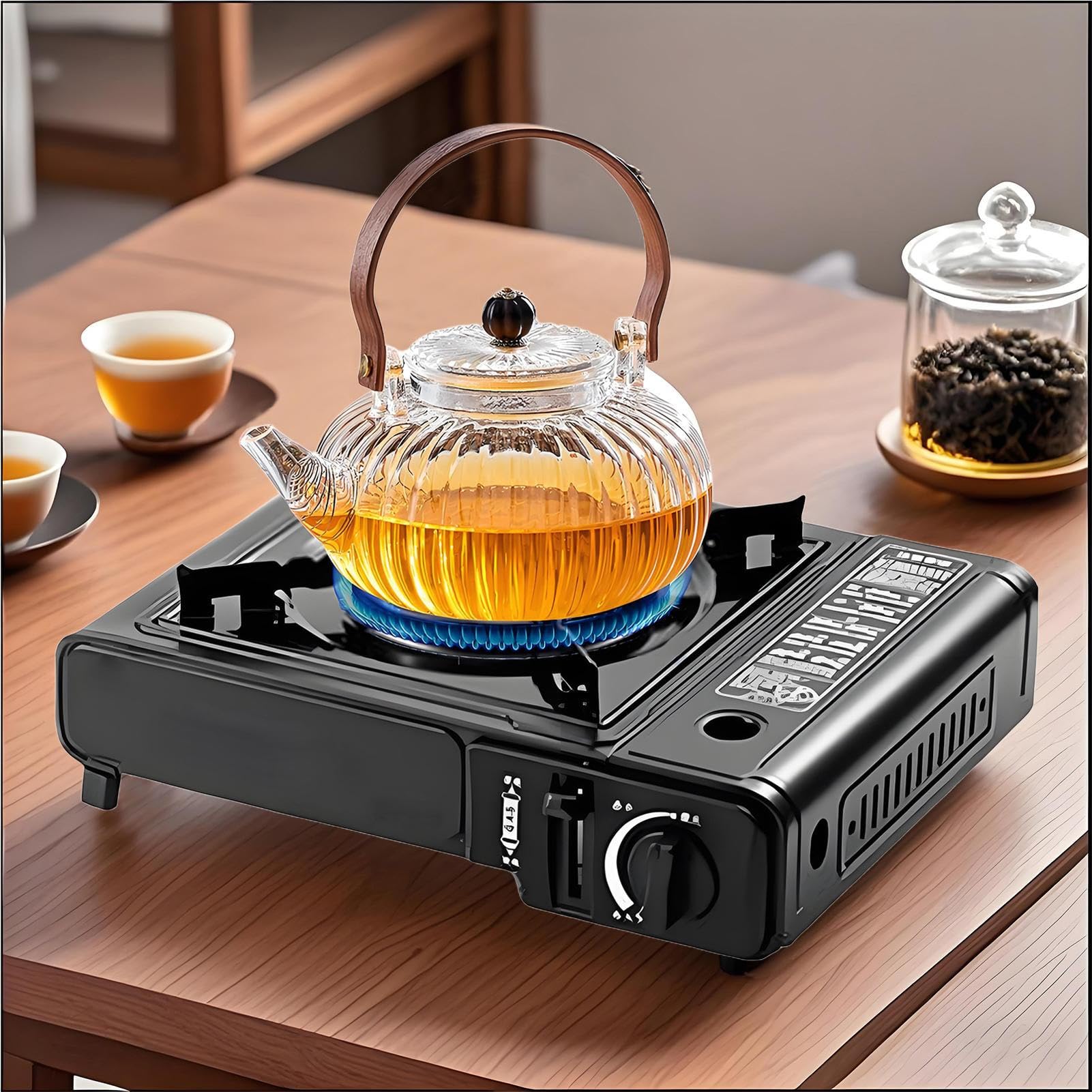 Réchaud de Camping Portable Réchaud De Randonnée Avec Étui De Transport | Matériel de Cuisine pour Pique-nique Randonnée Pêche Barbecue