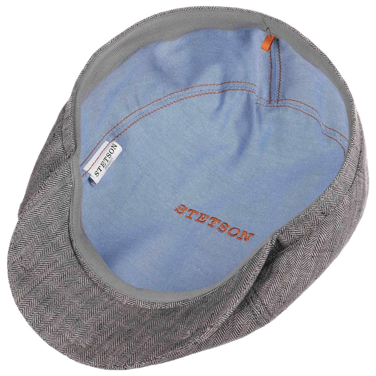 Stetson Brooklin lniana czapka z daszkiem dla kobiet/mężczyzn – letnia czapka ze wzorem w jodełkę – lniana czapka z daszkiem – czapka balonowa na wiosnę/lato