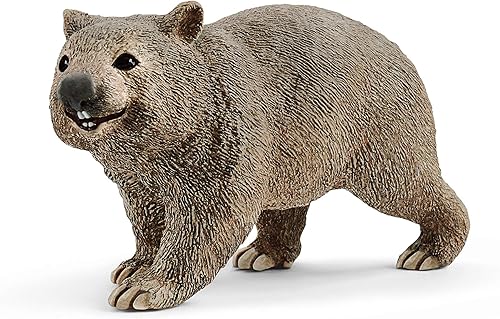 Schleich Wild Life, juguetes de animales australianos realistas para niños de 3 años en adelante, figura de juguete Wombat