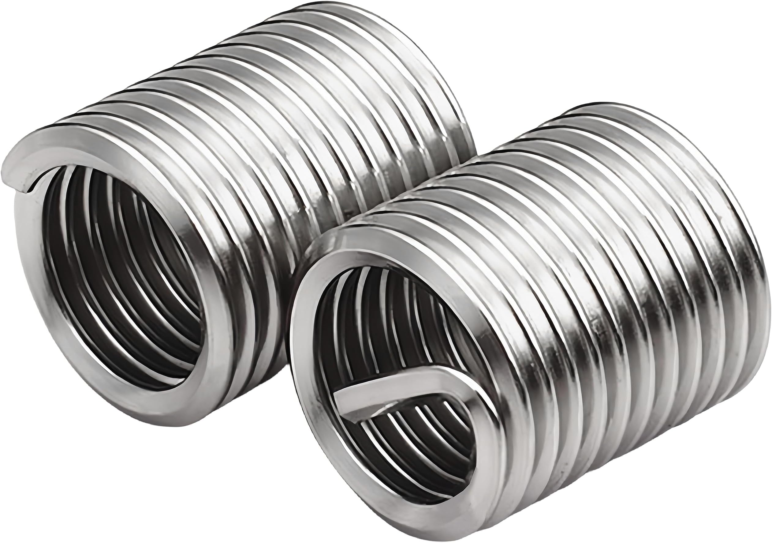 M24 x 3mm x 1.5D Helicoil Wire Inner Thread Inserts, Coiled Wire Helical Screws, 304 Stainless Steel, Metric, 5Pcs