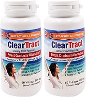 Vista 4 de Cleartract Cápsulas de fórmula D-manosa, 500 mg, 60