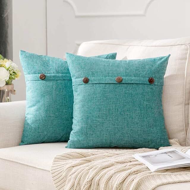 Amazon.co.uk teal cushions