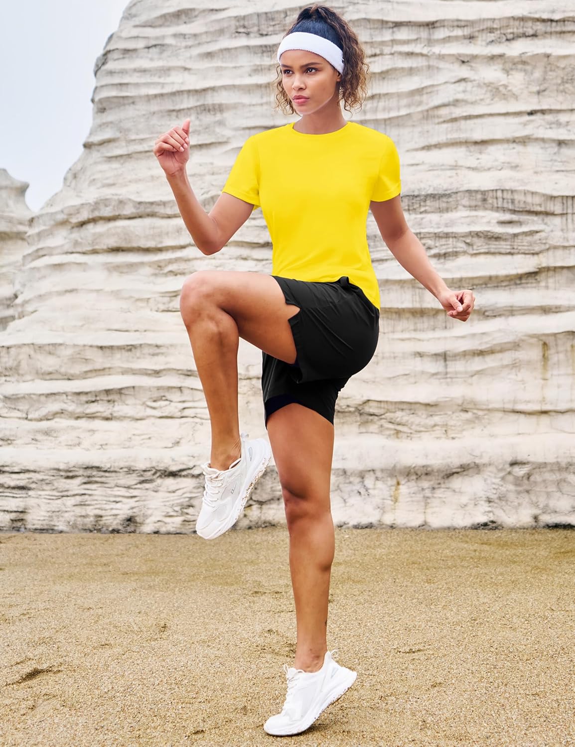 MAGCOMSEN Women's Short Sleeve T-Shirts UPF 50+ Sun Protection Quick Dry Athletic Running Workout Rash Guard Tops - Image 7