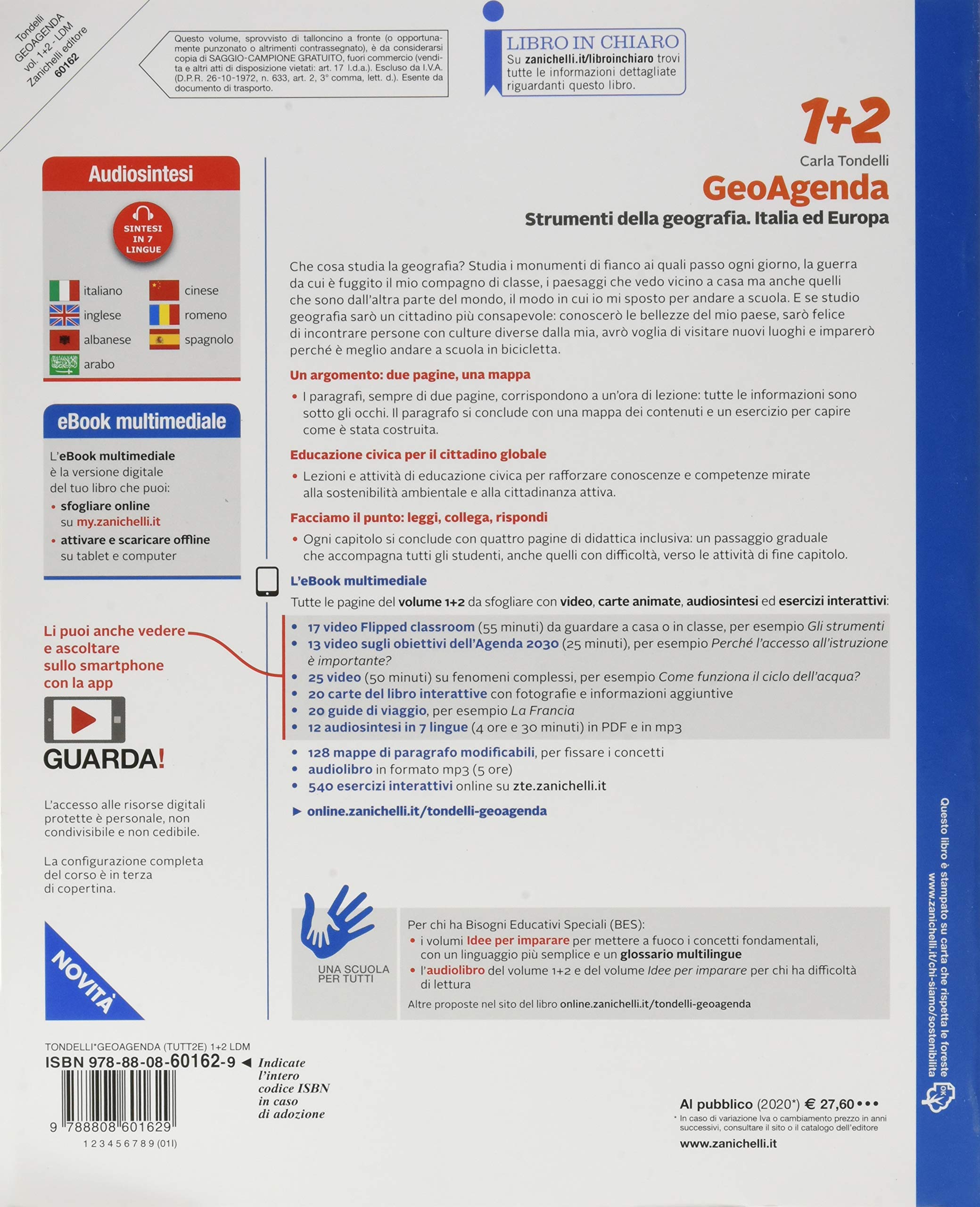 GeoAgenda. Per la Scuola media. Con e-book. Con espansione online. Strumenti della geografia. Italia ed Europa (Vol. 1-2)
