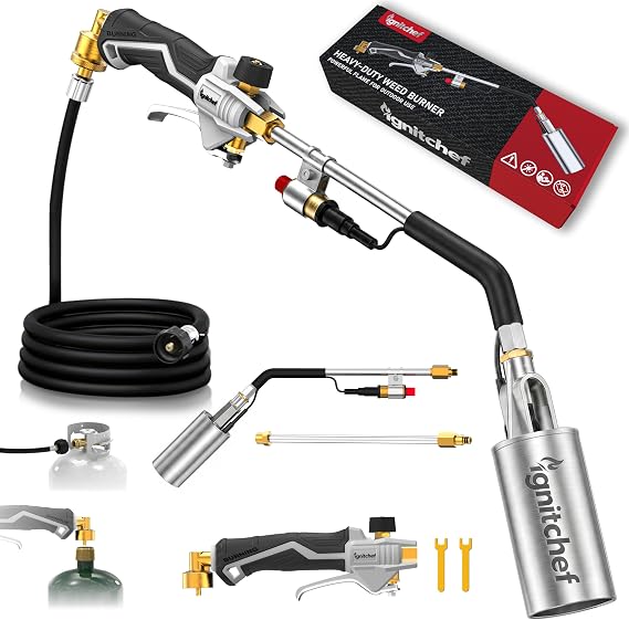 IgnitChef Propane Torch Weed Burner: High BTU Output for Serious Tasks