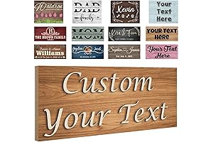 Custom Signs Personalized Wood Sign: 3D Home Decor and Gifts
