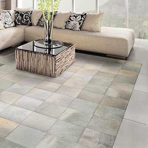 Couristan Chalet Tile - Alfombra de área, 2 x 4 pies, color marfil
