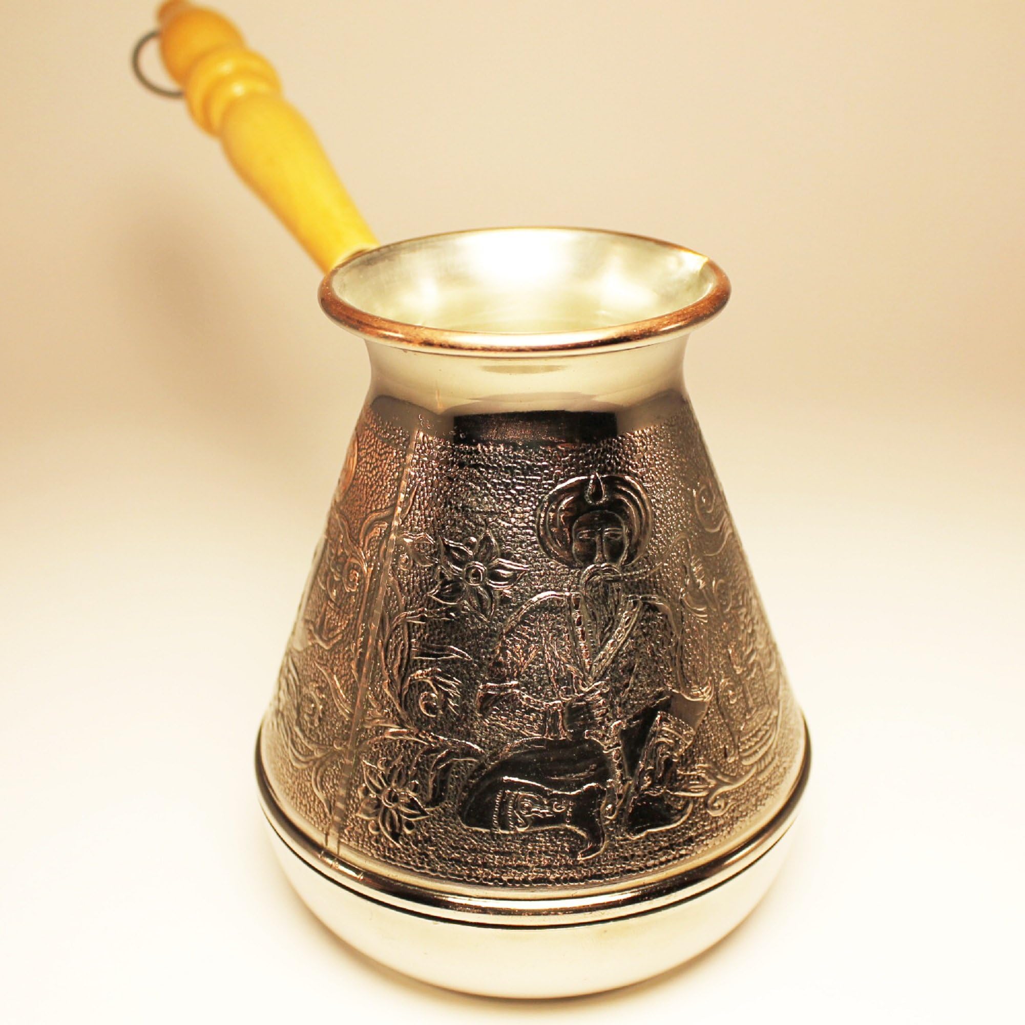 Turkish Greek Coffee Pot"East" Volume 16.9 Oz - 500 ML (Ibrik, Briki, Cezve, Turka)