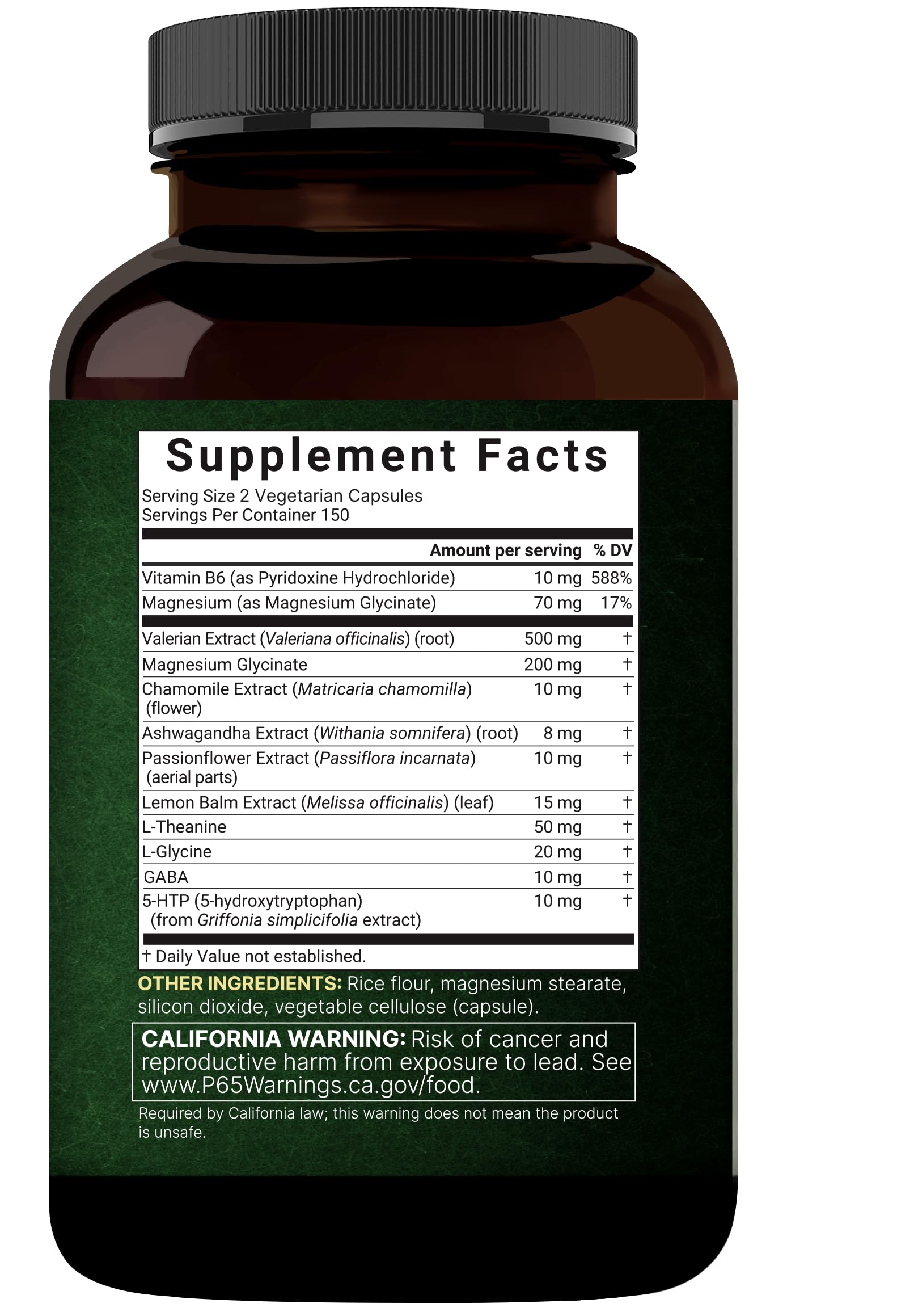 NatureBell Valerian Root for Sleep, 300 Veggie Capsules with Magnesium Glycinate, Chamomile, Passionflower, Lemon Balm, Ashwagandha, & More – Relaxation & Sleep Support Supplement – Melatonin Free — Amazon image 7