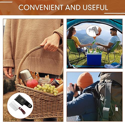 Miniatura 4 de Juego de 14 cuchillos de bolsillo de Damasco con cuchillo pequeño con cuchillo de vaina para paquete abrebotellas de cerveza cortador de caja con