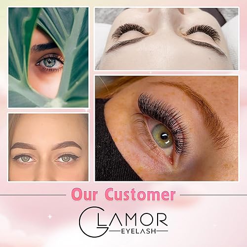 Miniatura 9 de 1500 Ultra Mix 7  Extensiones 6D-8D-10D  Extensión con 0.050.003 in de grosor de pestañas de visón, rizo C D, longitud de 0.35-0.59 pulgadas para