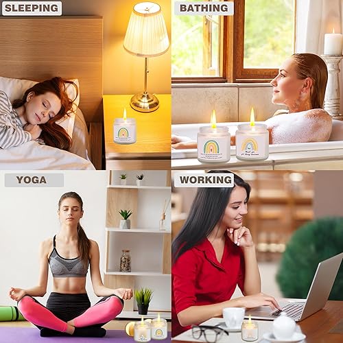 Miniatura 6 de 9 velas aromáticas de agradecimiento de agradecimiento de 3.5 onzas, impresionantes velas inspiradoras, regalos de Navidad para empleados,