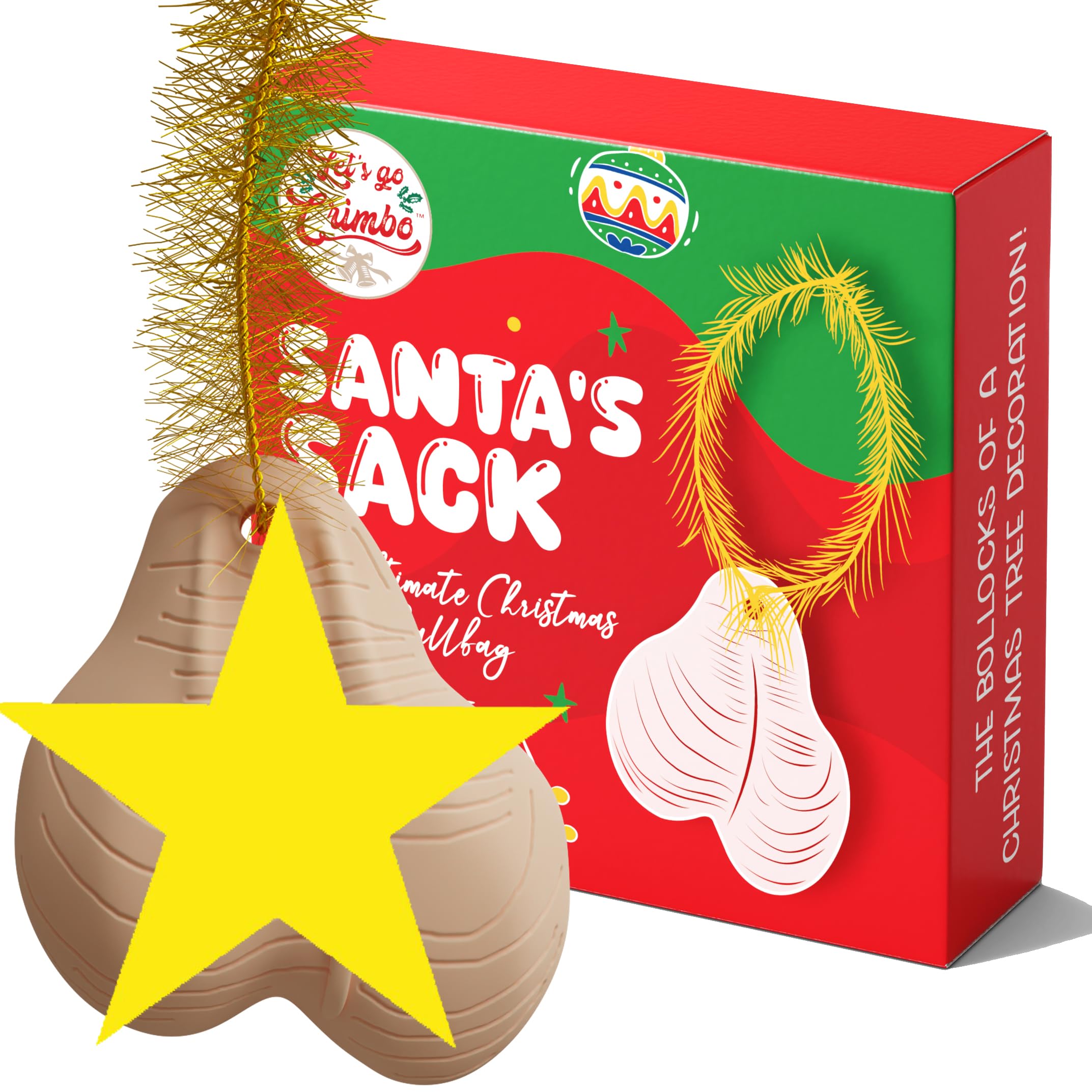 Funny Rude Christmas Tree Decoration Xmas Ornament Hanging Christmas Tree Bauble Prank Prop Gag Joke Secret Santa Gift Stocking Filler Ball Balls