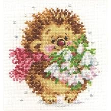 Alisa Needlecraft, Counted Cross Stitch Kit, Spring Hedgehog