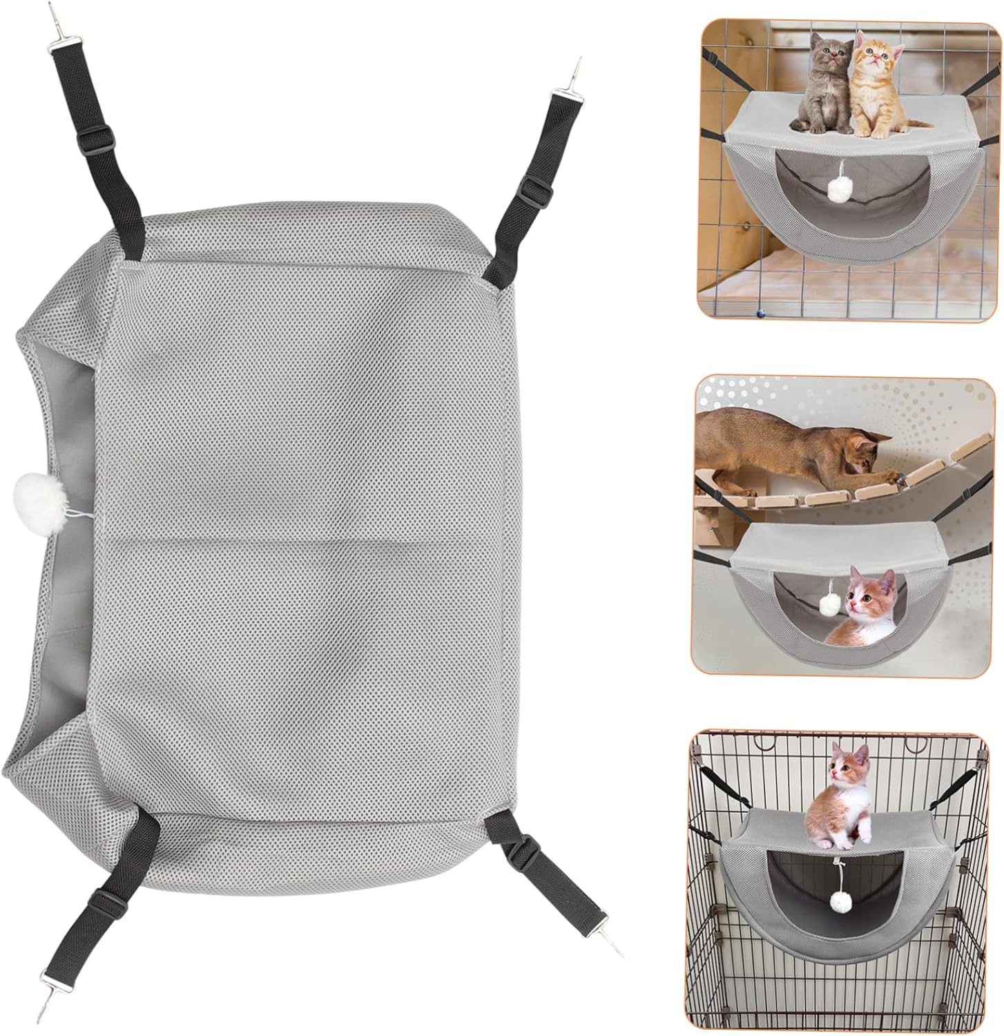 review FRCOLOR 5pcs Cat Hammock Sleeping Hammock Pet Hammock Small Animal Hammock Cat Cage Hammock Comfortable Kitten Hammock Hanging Bed for Cat The Bed Thick Sandwich Mesh Small Animals