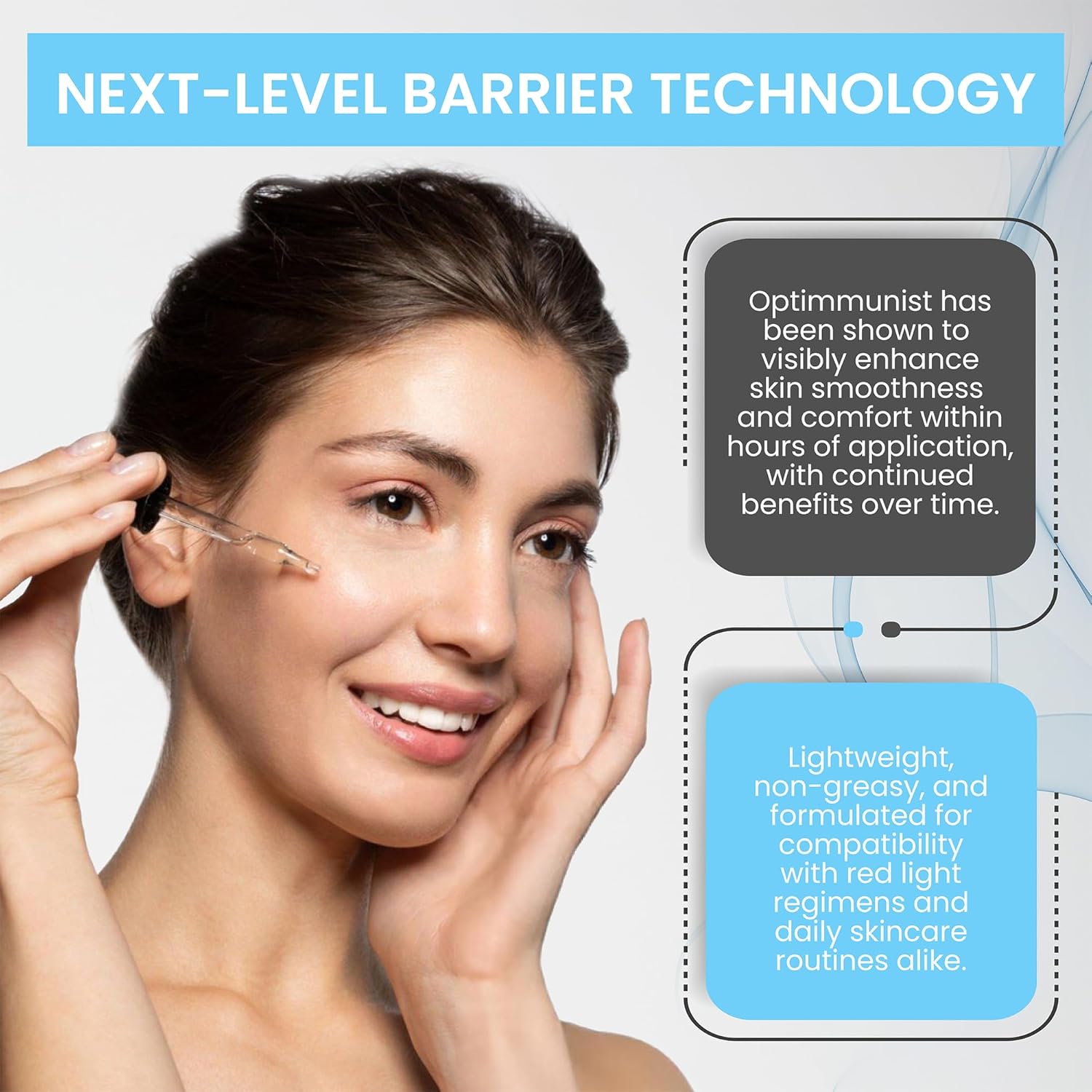 Red Light Therapy Post-Treatment Serum by Peptide Blast – Amplifies & Extends Results with Marine Extract, Sodium Polyglutamate & Hyaluronic Acid – 1 fl oz - Image 4