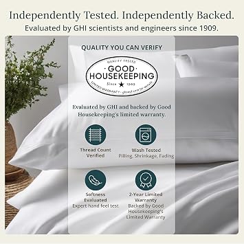 California Design Den 100% Organic Cotton King Size Sheets Set, White | GOTS Certified, Lightweight Crisp & Airy Percale For Hot Sleepers, 15 Deep Pocket, All-around Elastic, Easy Care