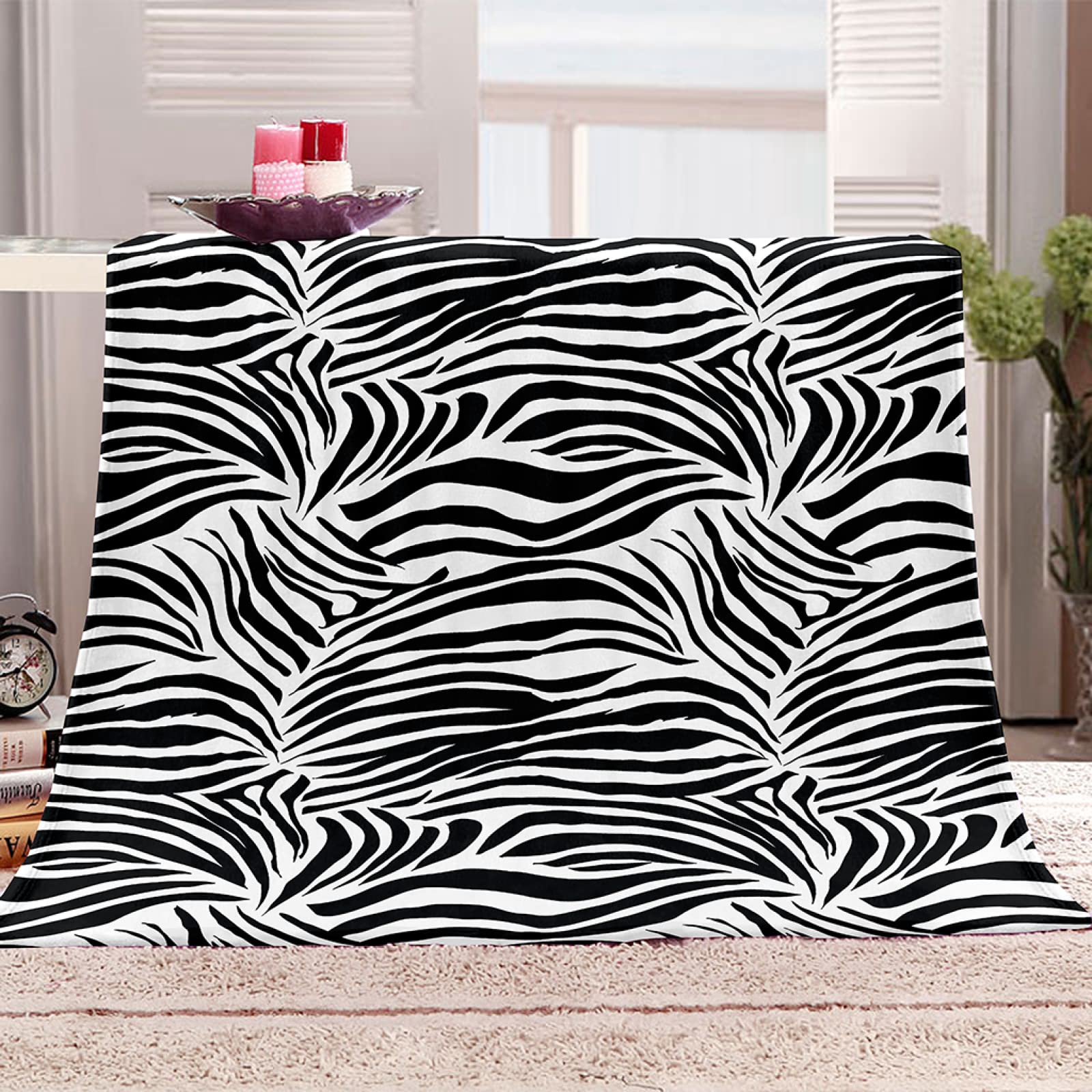 Couverture flanelle salon canapé plaid doux 3D pour des soirées cocooning en famille
