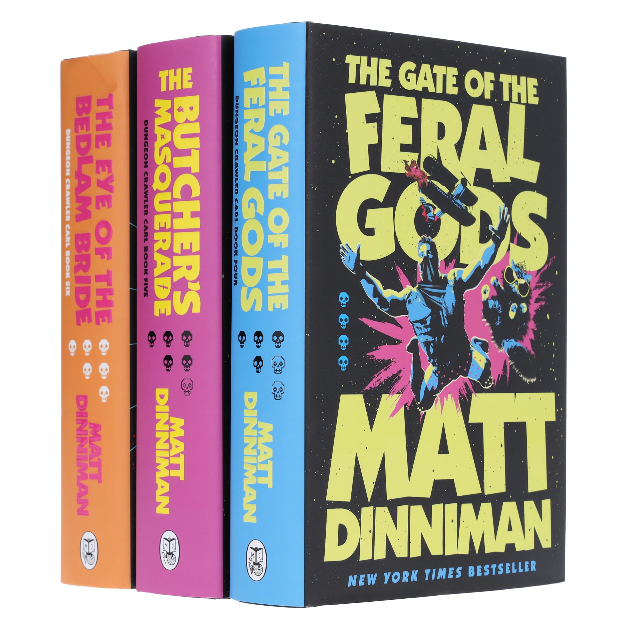 Dungeon Crawler Carl Series (Book 4-6) by Matt Dinniman 3 Books Collection Set (The Gate of the Feral Gods, The Butcher's Masquerade & The Eye of the Bedlam Bride)