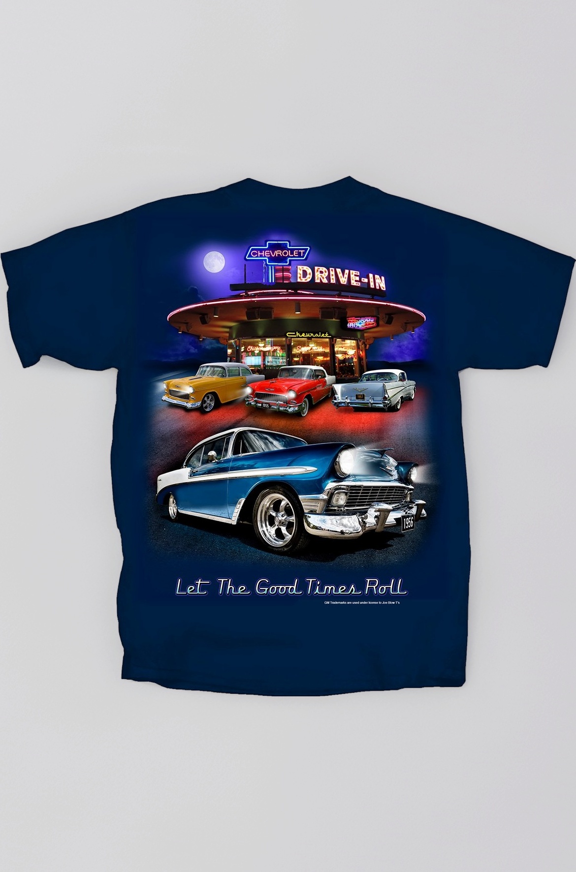 Joe Blow Men's Chevy Bel Air Tri-Five Retro Drive-in T-Shirt