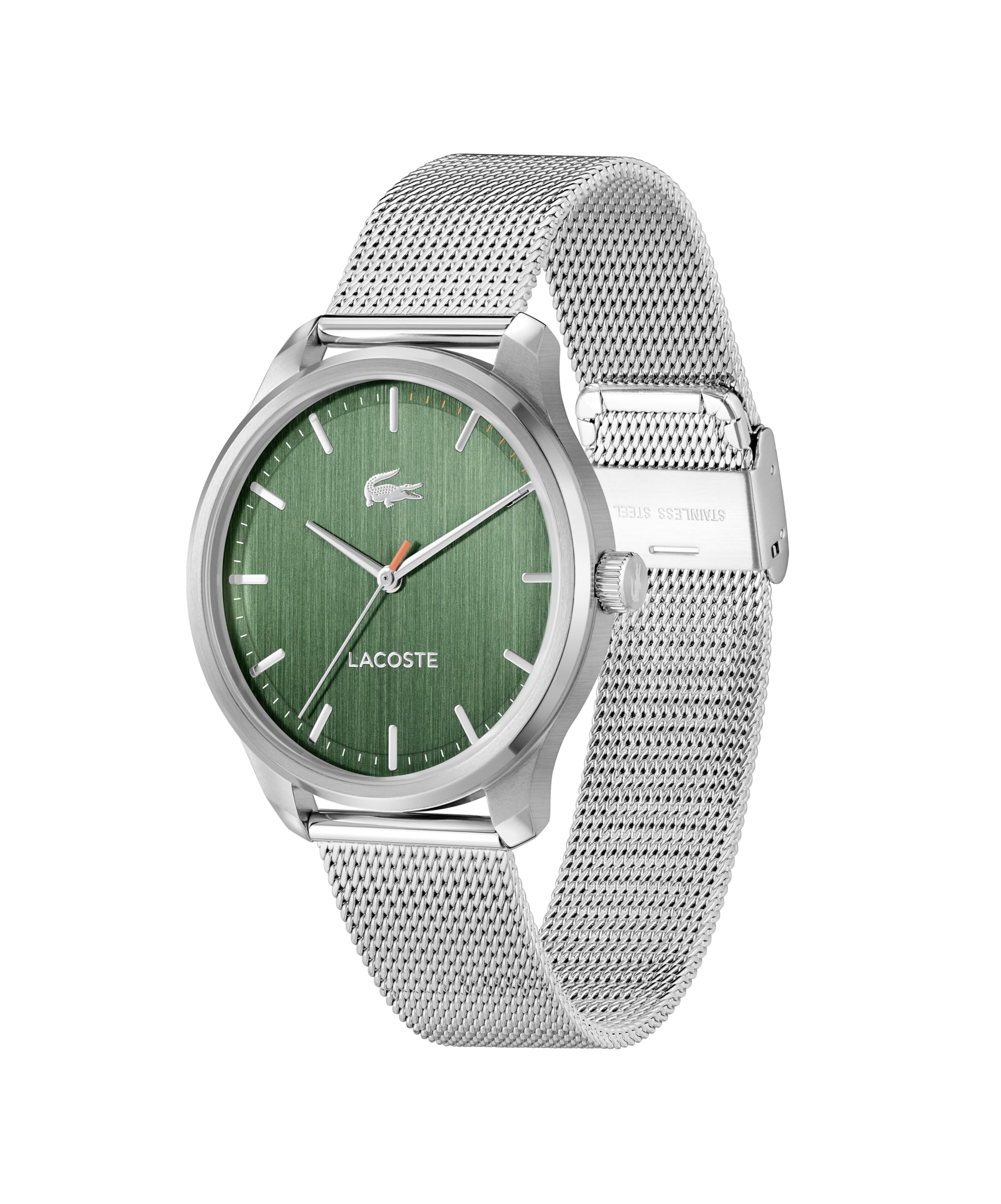 Lacoste Orologio con movimento al quarzo a tre lancette da uomo Lisbon Collection con bracciale in acciaio inossidabile o cinturino in pelle