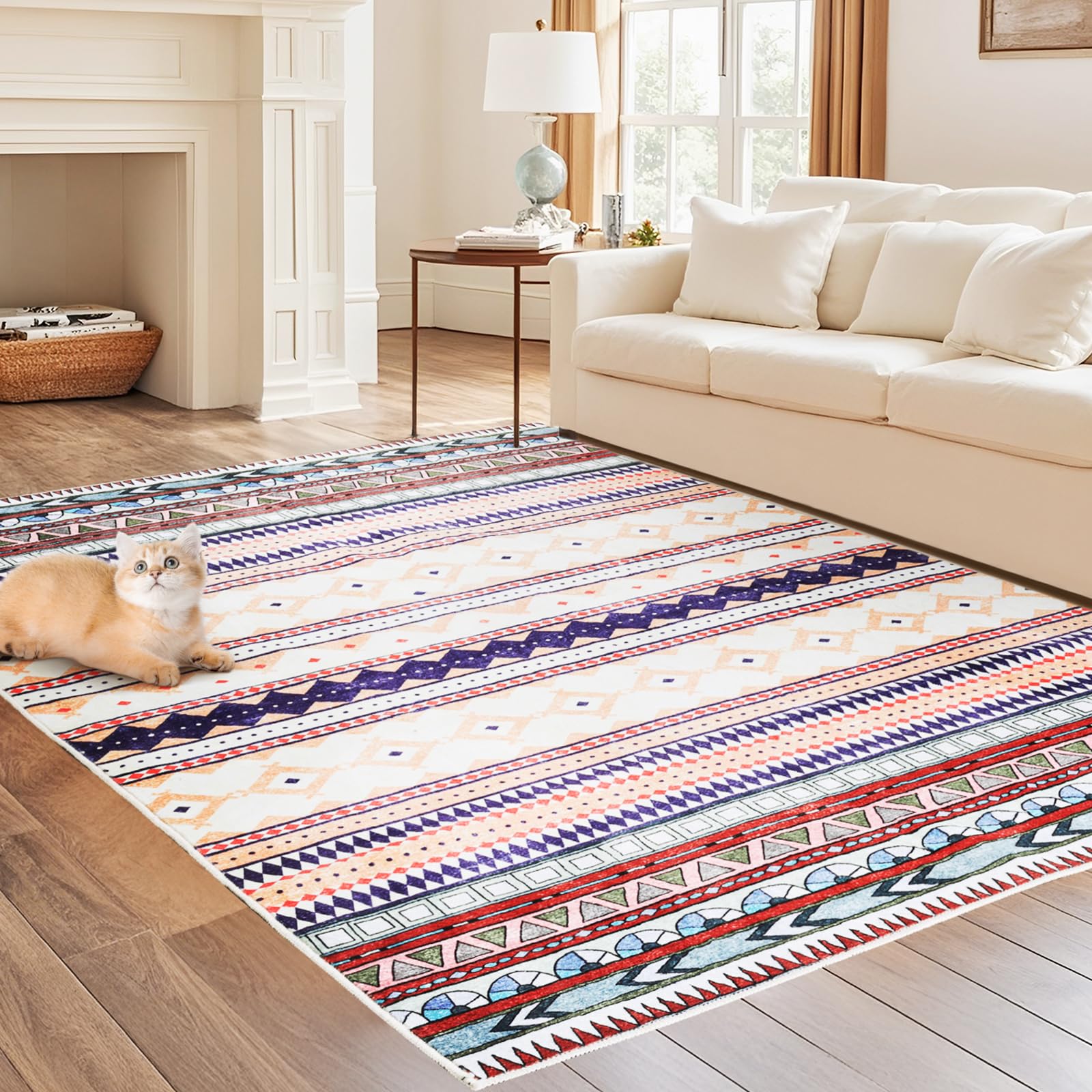 iHeroo Tappeto Salotto Moderno 120x170cm, Tappeto Morbido e Antiscivolo, Tappeto Lavabile in Lavatrice, Perfetto per Soggiorno e Sala da Pranzo