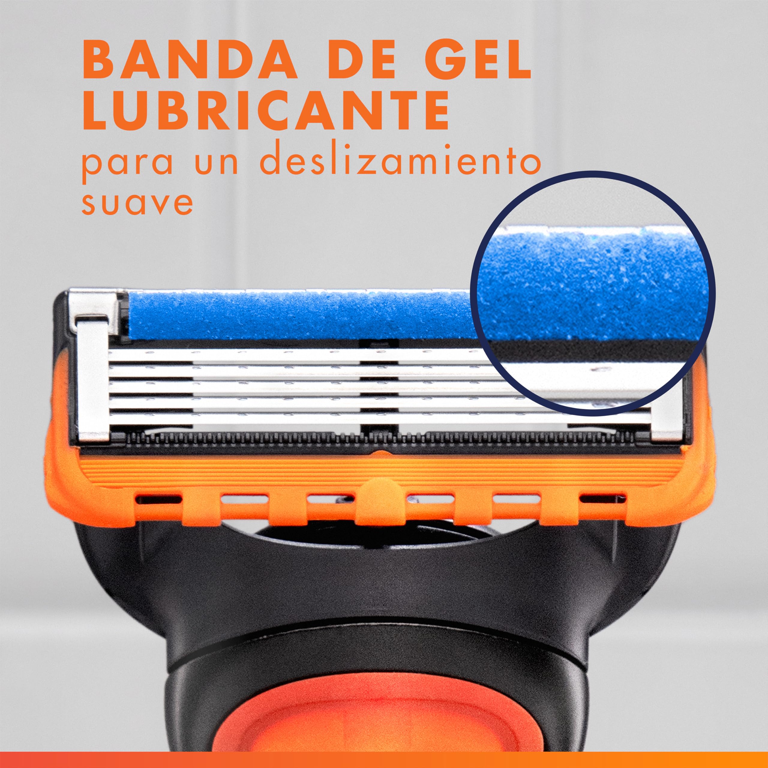 Gillette Fusion5 Cuchillas de Afeitar Hombre, Pack de 28 - Recambios para Maquinillas de Afeitar con 5 Hojas, Banda de Gel Lubricante Y Recortadora de Precisión