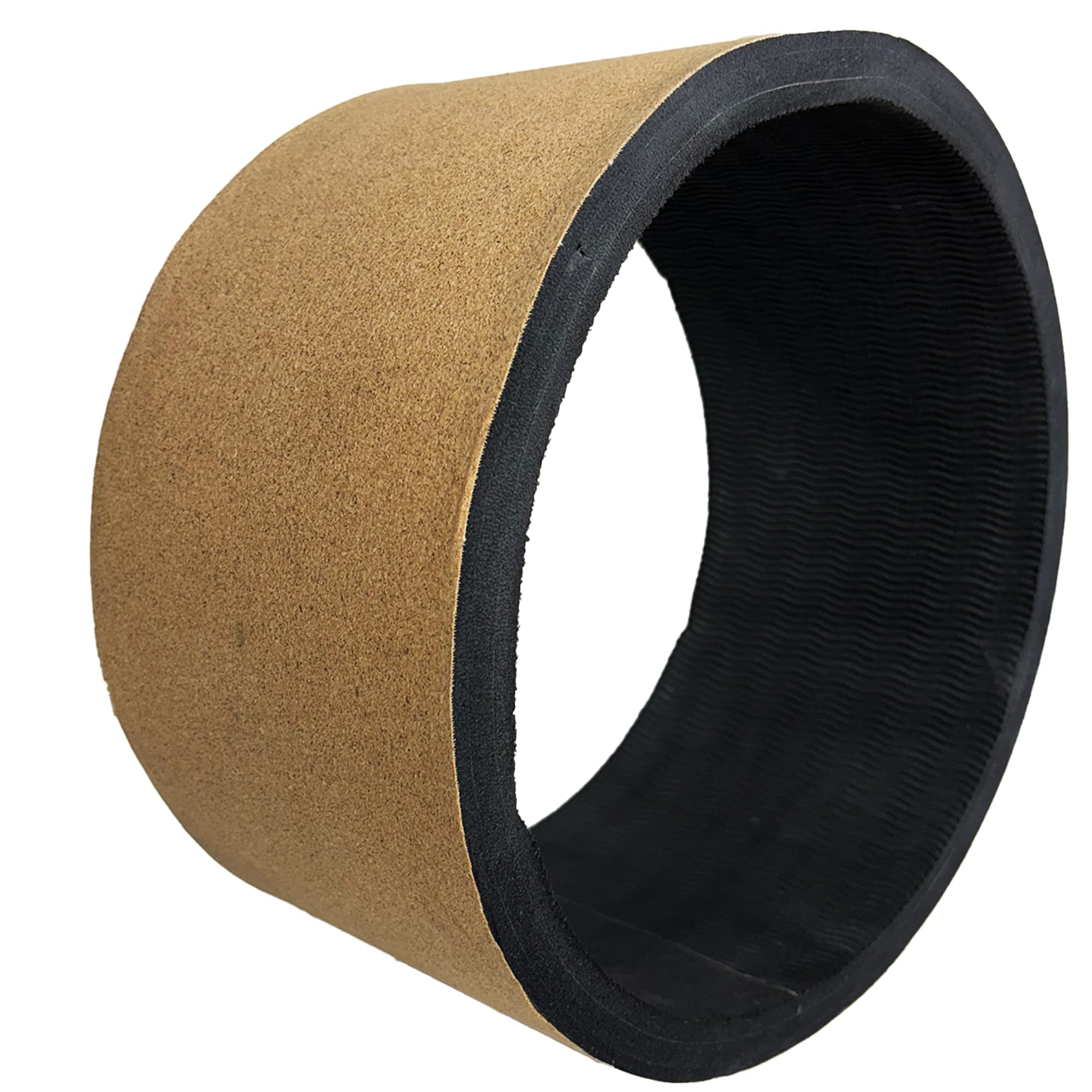 The Yogis Cork Yoga Wheel Roller for Men & Women [13 x 6.5 inch] with Yoga Strap Belt for Back Bends, Stretching & Flexibility | Eco-Friendly, Non-Slip & Sweat Resistant Big Circle Wheel For Abs, Back Bends, Stretching, Home Training, Deep Tissue Massage, Back Pain & Body Posture | Made in India